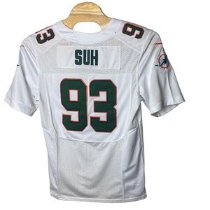 Nike NFL Miami Dolphins Football Jersey Nike On Field Ndamukong Suh # 93 size 44